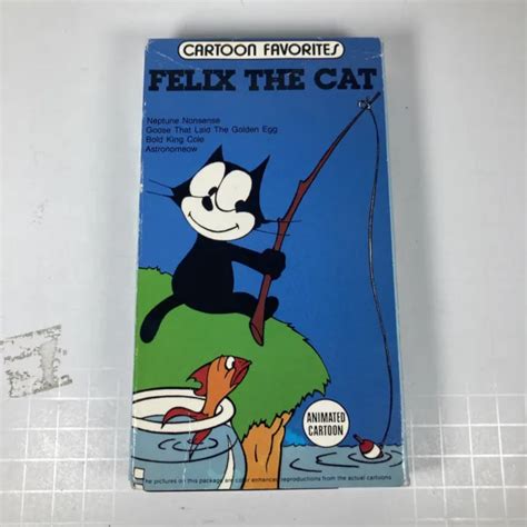Felix The Cat 1990 Vhs Tape Cartoon Favorites Diamond Entertainment