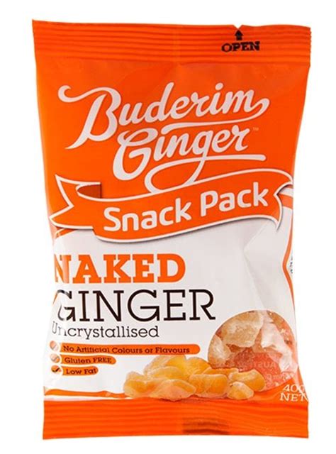 Naked Ginger 40g Snack Pack Buderim Ginger