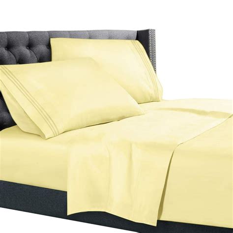 Egyptian Comfort 1800 Count 4 Piece Deep Pocket Bed Sheet Set Walmart