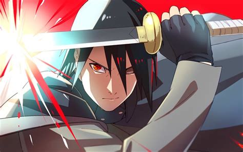 Download Wallpapers Sasuke Uchiha With Sword Red Eye Uchiha Clan
