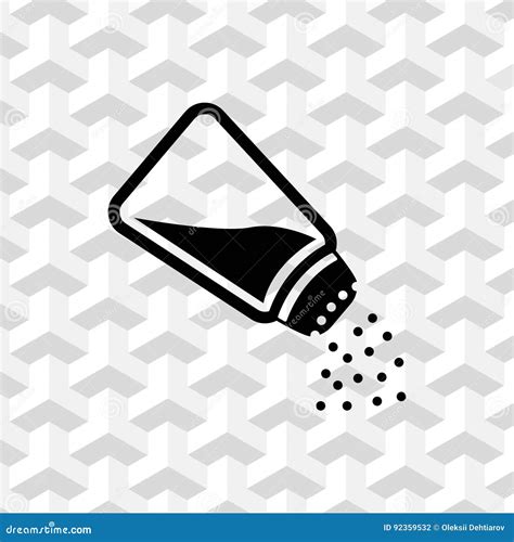 Salt Icon Stock Vector Illustration Flat Design Stock Vector