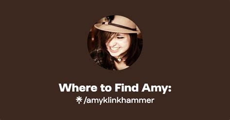 Where To Find Amy Instagram Linktree
