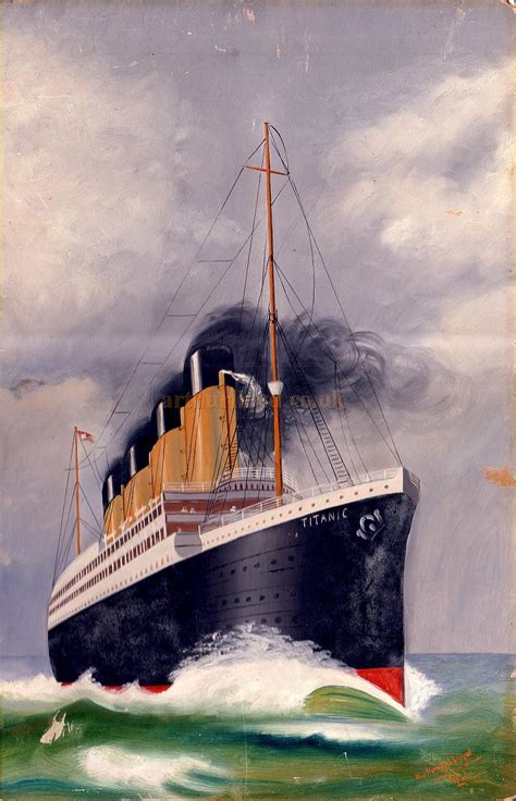 Harry Lloyds Paintings Of The Titanic 1912 The Year The Titanic Sank