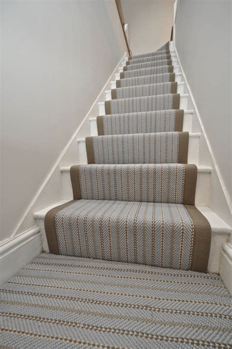 Wool Stair Runners Bowloom Wool Striped Carpet With Cotton