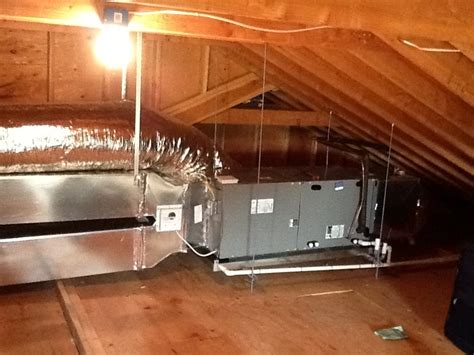 Air Handler Attic Installation Fully Suspended Primary And Secondary