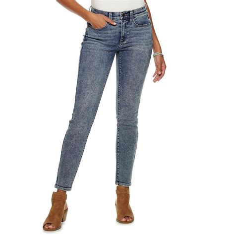 Juniors Mudd Mid Rise Vintage Skinny Jeans Girls Size 17 Med Blue