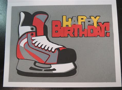 Hockey Birthday Card Kid Free Printable
