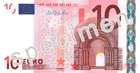 Die ezb hat diese neuen banknoten nun der die wichtigste neuerung ist die neue größe der noten, sie passt sich in der höhe an die größe des 50 euro scheines an. | So sieht der neue 10-Euro-Schein aus