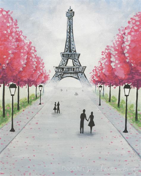 Eiffel Tower Cherry Blossom Trees Willow Oak Center For Arts And Learning