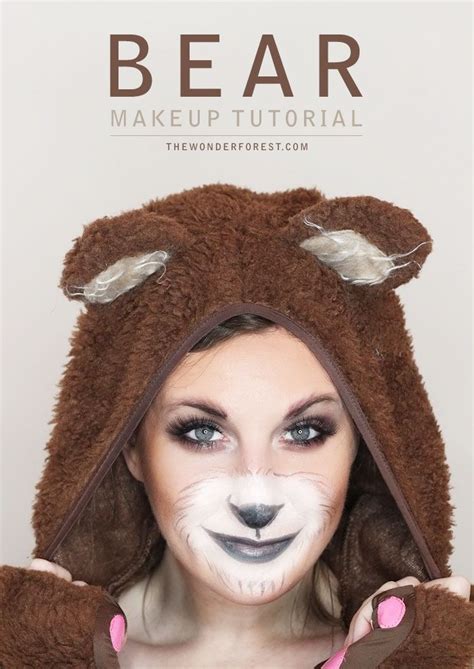 cute bear makeup tutorial for halloween wonder forest design your life pin now watch