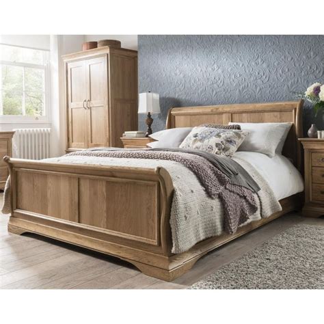 French Solid Oak Furniture 6 Super King Size Sleigh Bed Best Price