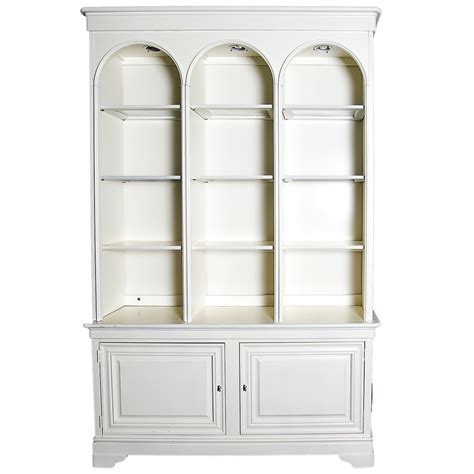White Bookcase Cabinet By Stanley Ebth