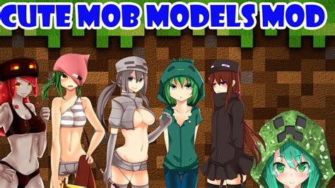Minecraft Anime Girls They Are So Cute Cute Mob Models Mod