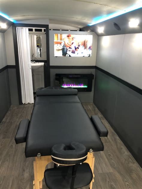 mobile massage bus for sale custom mobile conversions