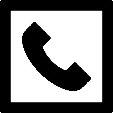 Phone Call Square Button Svg Png Icon Free Download 55900