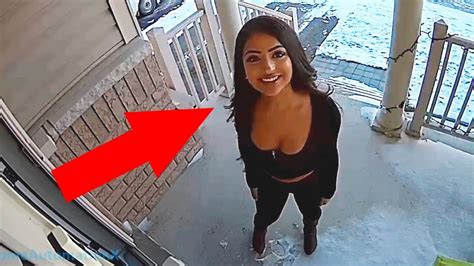 10 Weird Moments Caught On Doorbell Camera Youtube