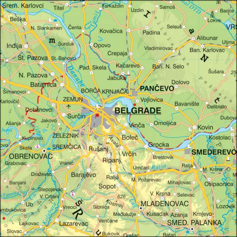 Geografska Karta Evrope Sa Drzavama Geografska Karta Srbije Sa