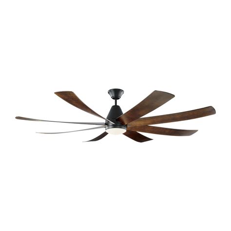 These quiet ceiling fans have a unique feature which allows you to install it with either 3 or 6 blades. Monte Carlo Kingston 72 in. Integrated LED Matte Black ...