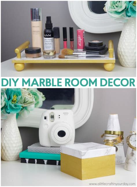 Diy Marble Room Decor A Little Craft In Your Day