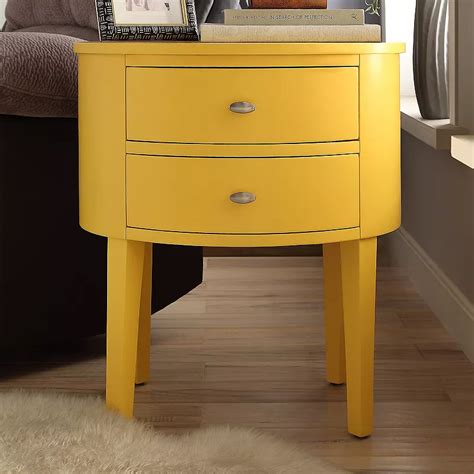 Homevance Tenyson End Table Yellow ~ End Tables
