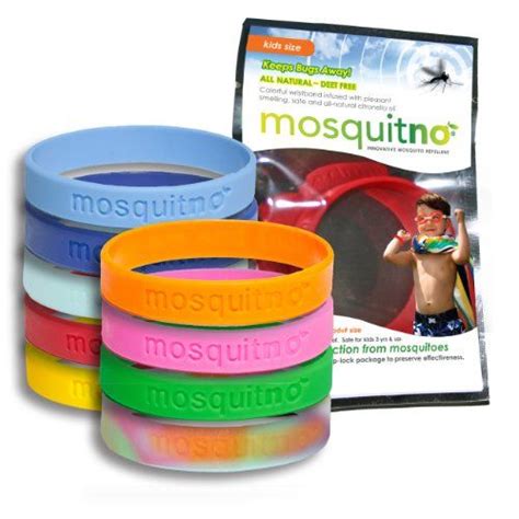 Mosquitno 100pack Natural Mosquito Repellent Wristbands Kid Assorted