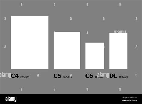 Example Dimensions Of International Paper C Series Paper Sizes Stock