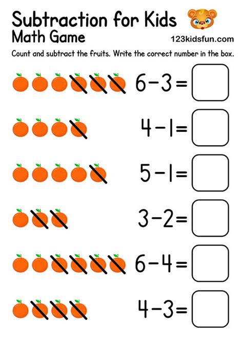 Subtraction Worksheets Kindergarten Worksheet School Facebook
