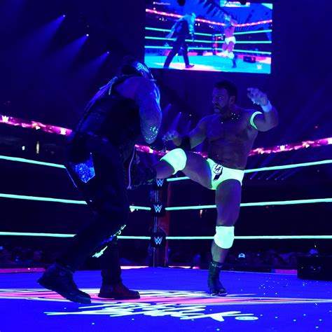 Bray Wyatt Vs La Knight Mountain Dew Pitch Black Match Royal Rumble