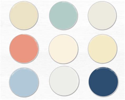 Tropical Beach Color Palette Sherwin Williams Beach Colors Etsy In