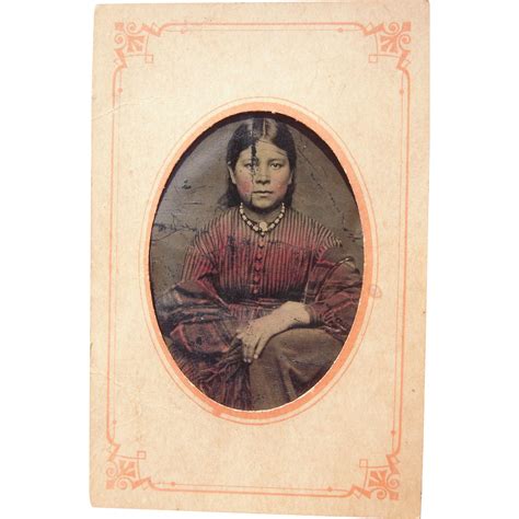 Tintype Of Native American Woman From Bluesprucerugsandantiques On Ruby