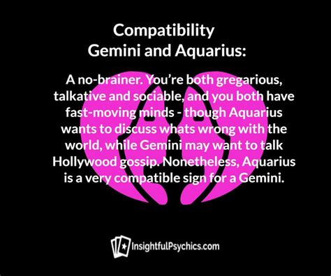 Gemini Compatibility Gemini Aquarius Gemini Compatibility Aquarius