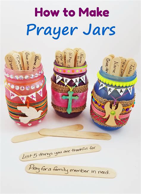 Diy Prayer Jar Activity For Vbs Or Sunday School This Activity Can Go