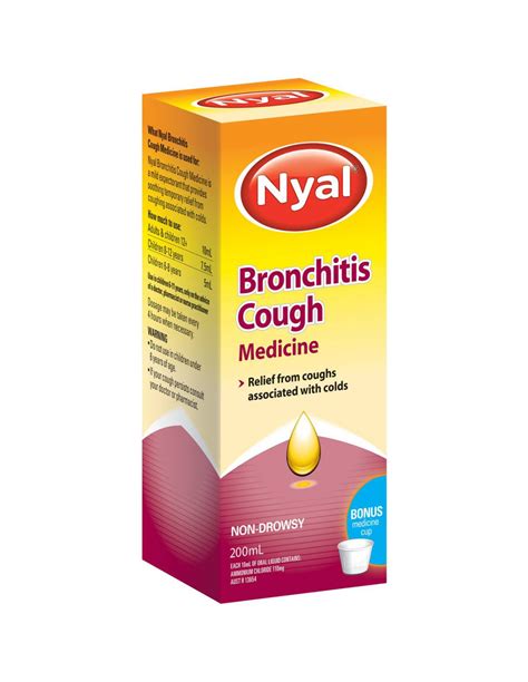 Nyal Cough Syrups Bronchitis Mix 200ml Allys Basket Direct Fro