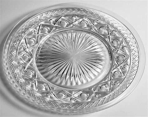Cape Cod Clear 1602 160 Luncheon Plate By Imperial Glass Ohio