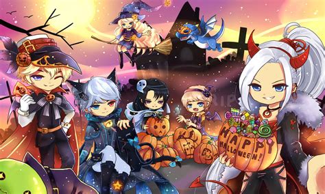 Maplestory Heroes Of Halloween By Monochromaticcat On Deviantart