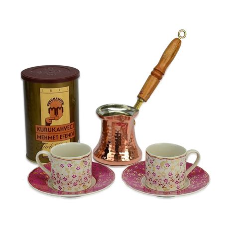Turkish Coffee Set For Two Perfect For Mother S Day Coffee Basket
