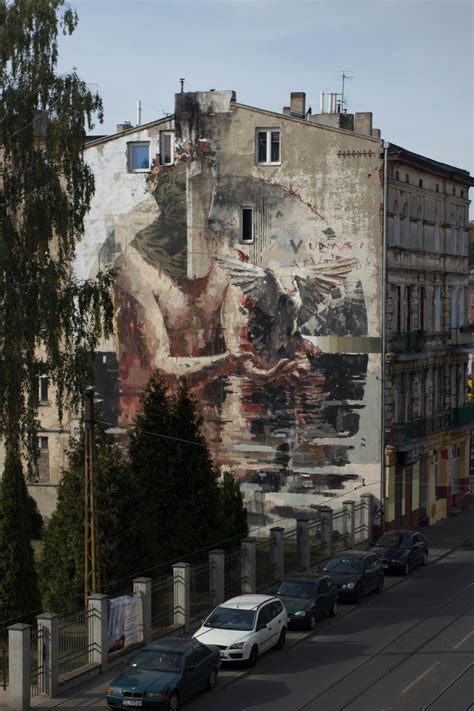 Borondo Unveils A New Mural In Lodz Poland Murals Street Art Street
