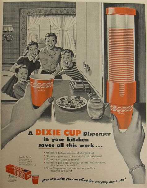 Dixie Cups 1954 Advertisement Illustration Vintage Ad 1950 Flickr