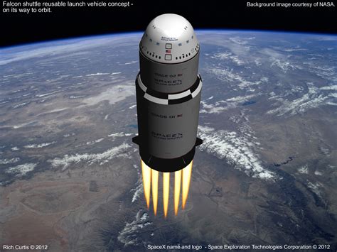 Rich Space Tech The Falcon Shuttle Reusable Launch System