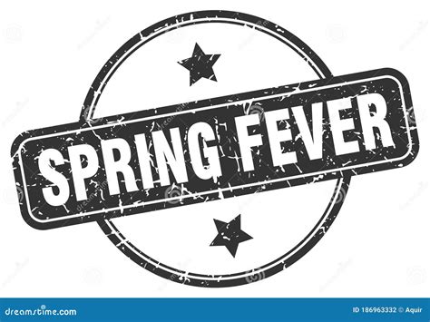 Spring Fever Stamp Spring Fever Round Vintage Grunge Label Stock