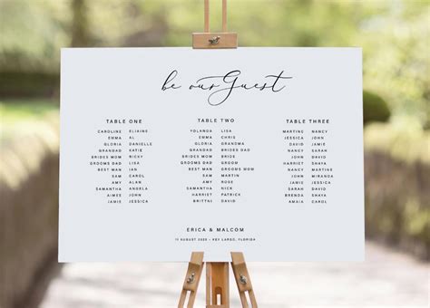 Editable Seating Plan Banquet Seating Chart Long Tables Etsy
