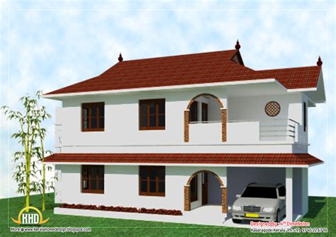 2 Story Home Elevation 2096 Sq Ft Kerala Home Design And Floor