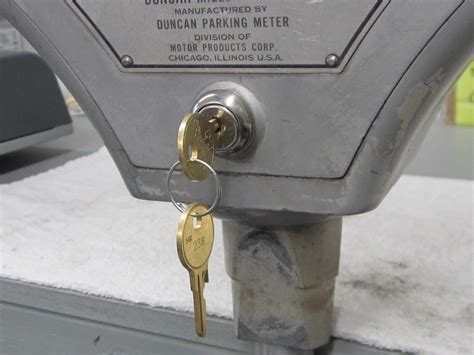 Lock And Keys For Vault Door Duncan 60 Duplex Parking Meters That Used