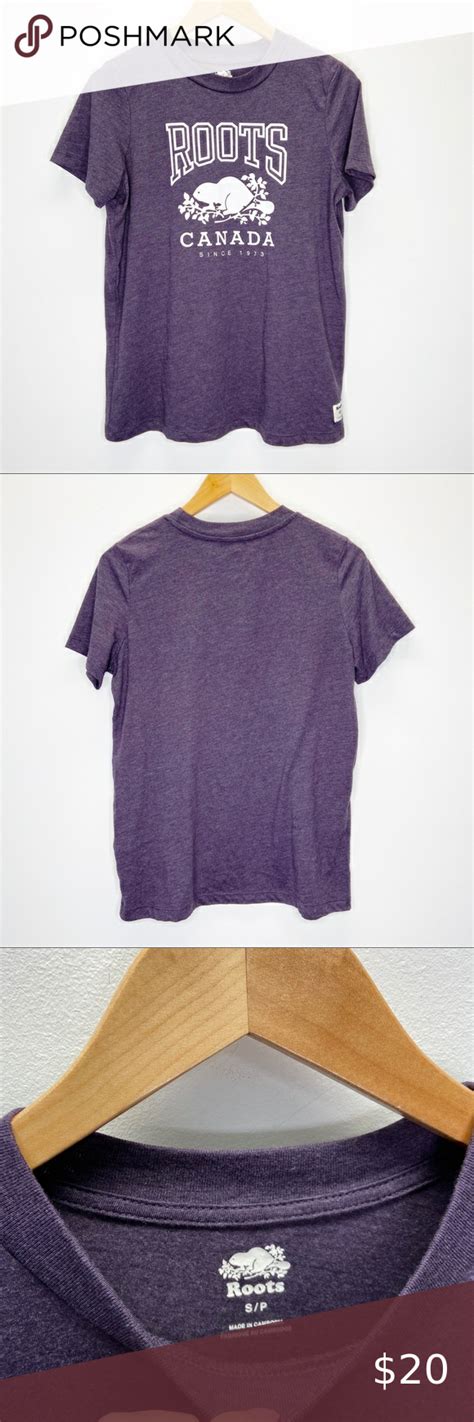 Roots Canada Purple T Shirt Purple T Shirts Roots Canada T Shirts For Women