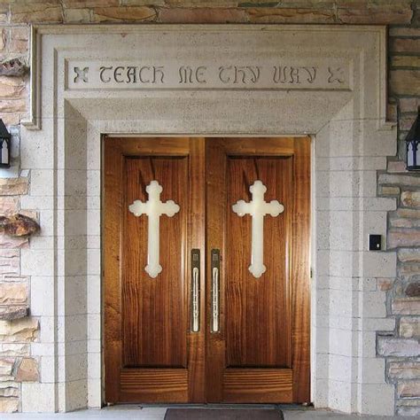 Custom Church Doors With Custom Crosses Wood Doors By Decora