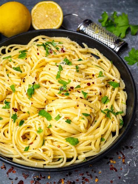 Lemon Butter Garlic Pasta Sauce Pasta Al Limone Skinny Spatula