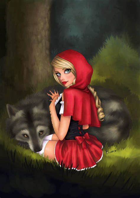 little red riding hood by tesiangirl red riding hood art red riding hood wolf little red