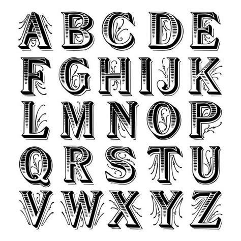 Ornate Alphabet Full Set Lettering Alphabet Lettering Design Alphabet The Best Porn Website