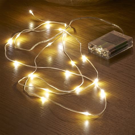 Micro Led String Lights Battery Operated 23m Auraglow Led Lighting