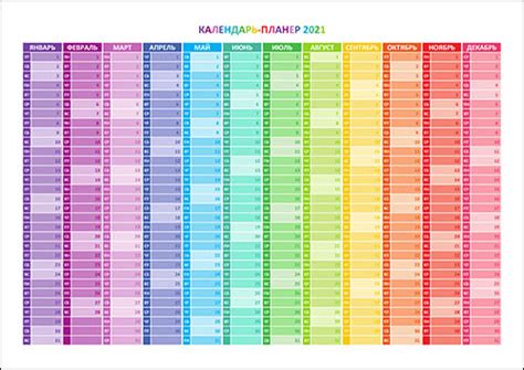 Календарь план на год 2021 — 3mu.ru